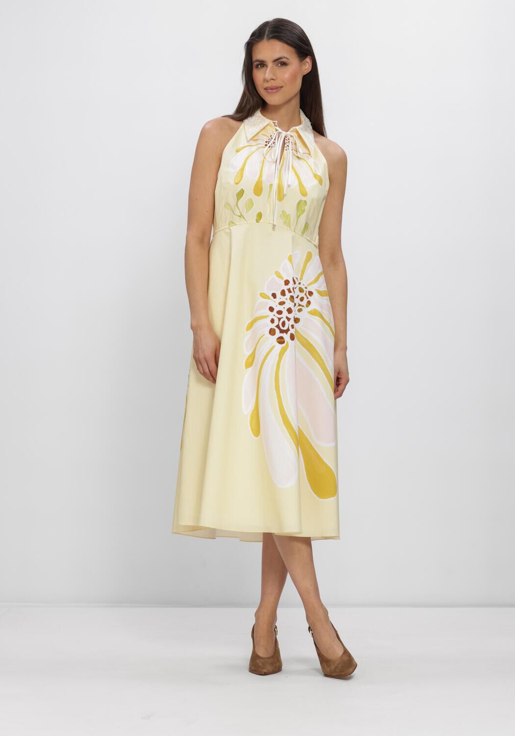 Gele DOROTHEE SCHUMACHER Maxi jurk FLORAL POWER DRESS - large