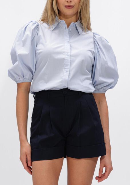 Lichtblauwe JANICE Blouses LARS TWEED - large