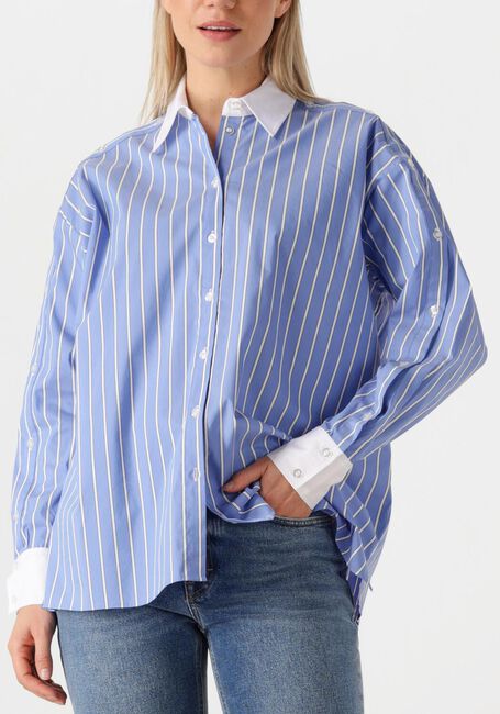 Witte DANTE6 Blouses DANDY PINSTRIPE SHIRT - large