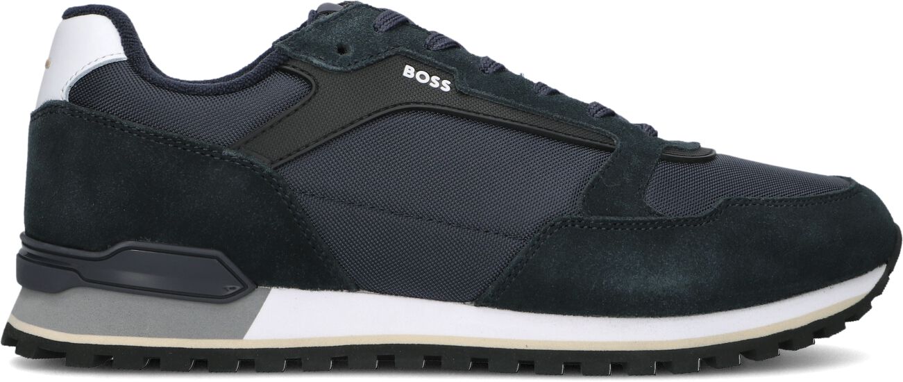 Boss Lage Sneakers Heren Parkour-l_runn, Maat: 43, Materiaal: Textiel, Kleur: Blauw