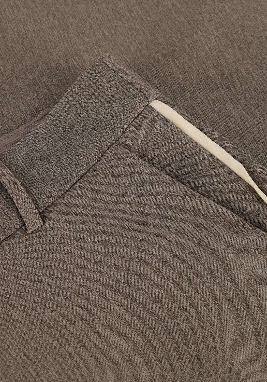 Beige CO'COUTURE Pantalon NANACC PIPING WIDE LL PANT - large