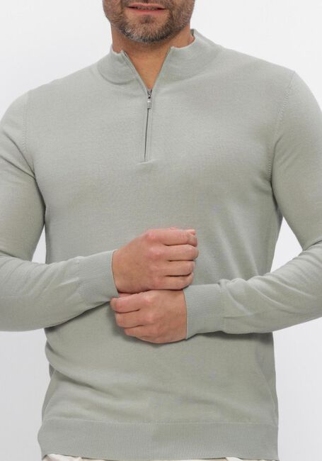 Groene STEFANO LAURAN Trui HALF ZIP ANDERS - large