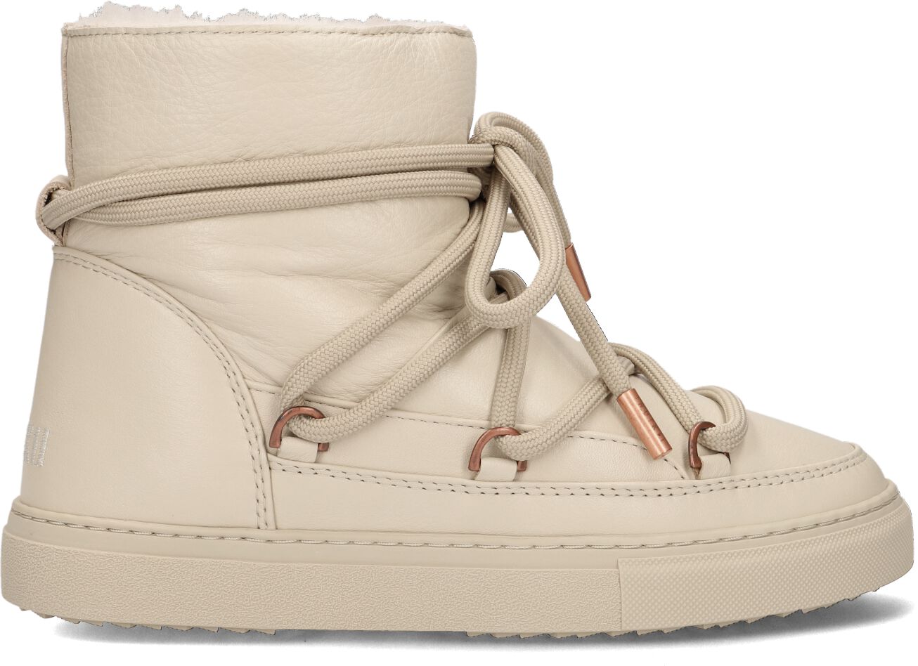 Inuikii Vachtlaarzen Dames Classic, Maat: 42, Materiaal: Leer, Kleur: Beige
