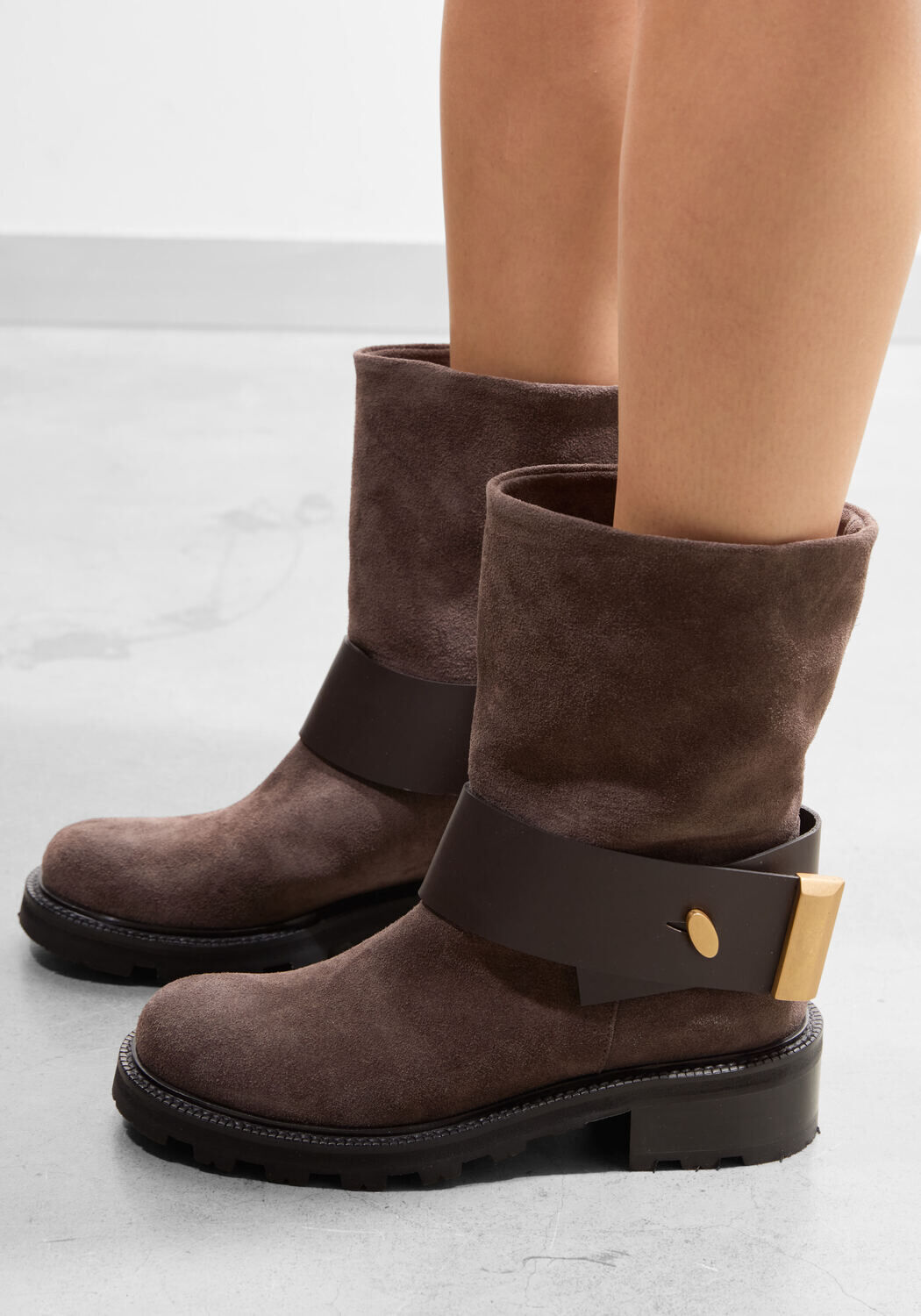 Bruine ROBERTO FESTA Biker boots EMELIN - medium