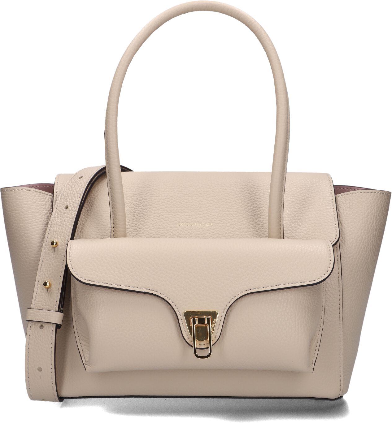 Coccinelle Schoudertas
Dames Double Beat, Materiaal: Leer, Kleur: Creme afbeelding