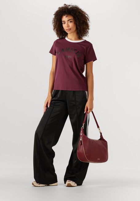 Bordeaux HAUTE L'AMITI&Eacute; T-shirt NECKLINE LOGO TEE - large