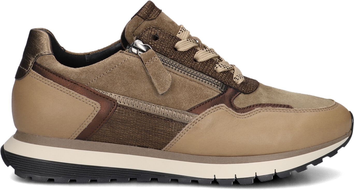 Gabor Lage Sneakers Dames 378, Maat: 42, Materiaal: Suède, Kleur: Bruin