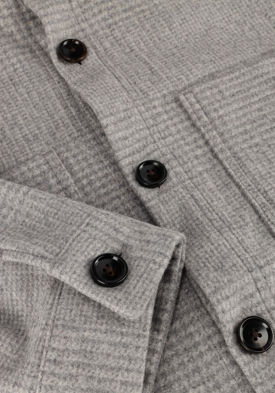 Grijze PROFUOMO Overshirt OVERSHIRT CHECK - large