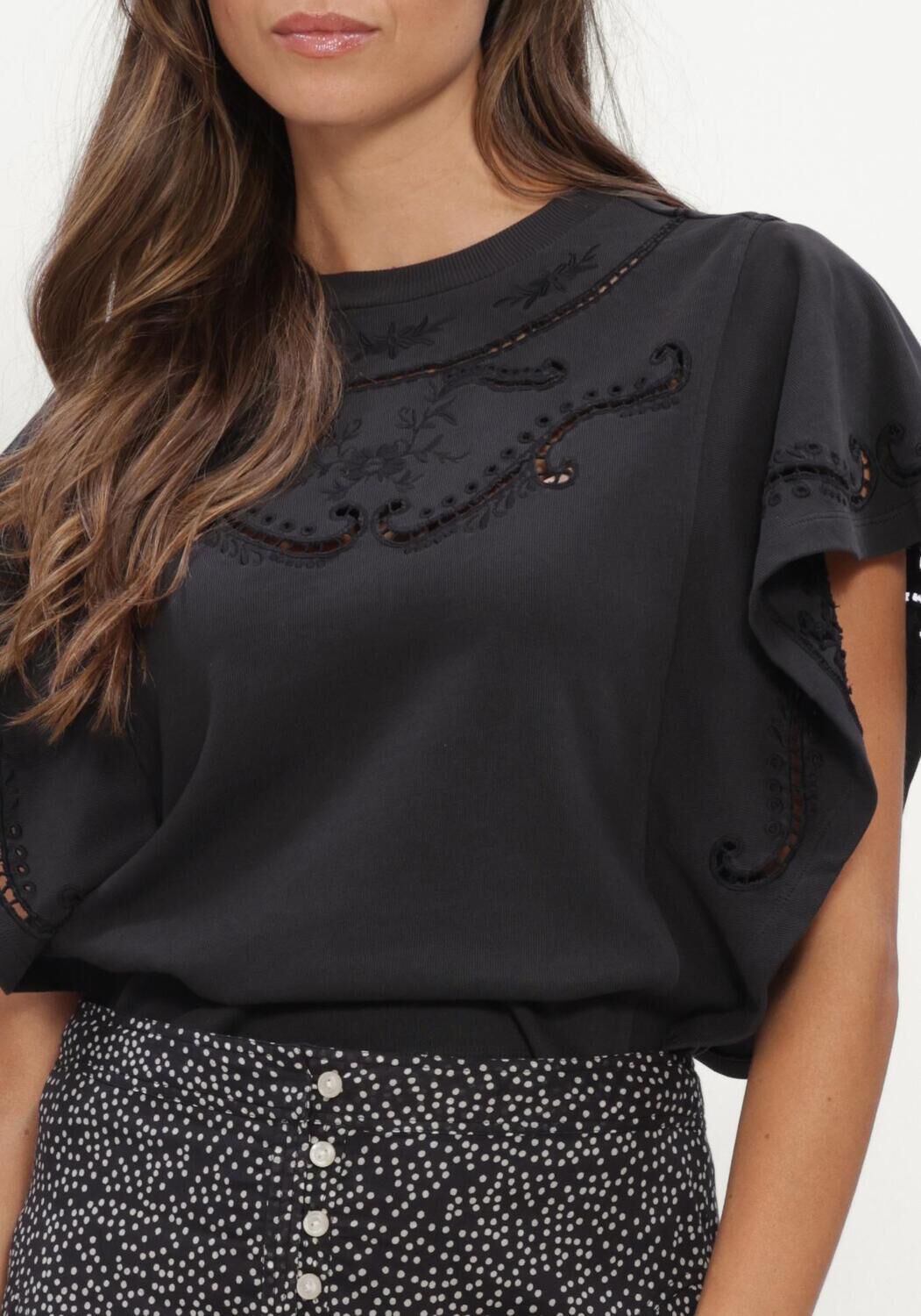 Zwarte ISABEL MARANT Top EOLINE TEE SHIRT - large