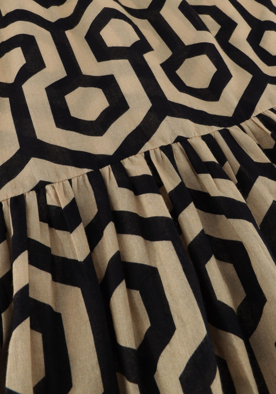 Zand NOTRE-V Maxi jurk NV-DENTE MIDI DRESS - large