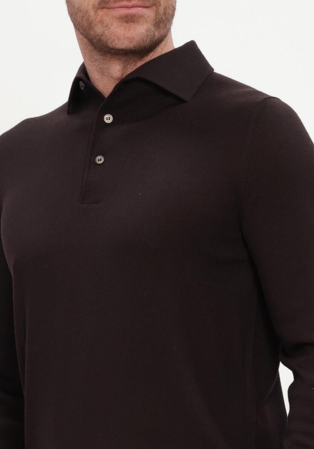 Bruine GRAN SASSO Polo POLO L/SLV - large