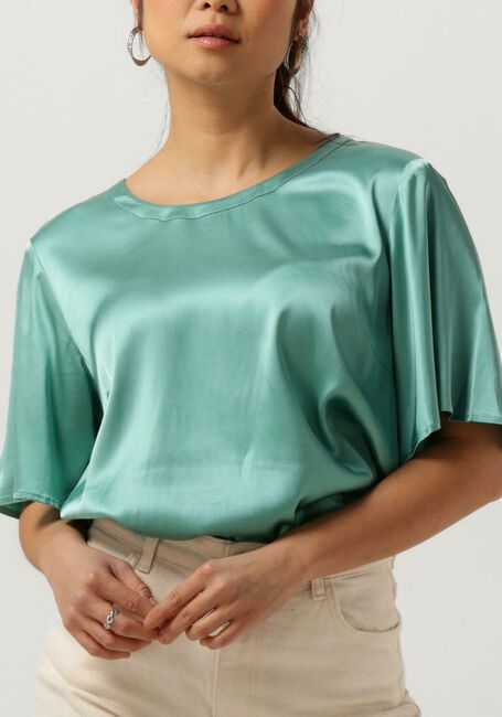 Groene MOS MOSH Blouses EVIE SS SATIN BLOUSE - large