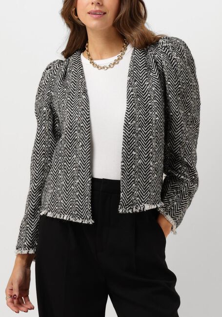 Zwarte CO'COUTURE Jack ALVIE BOUCLE JACKET - large