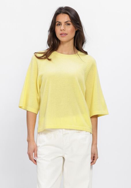 Gele ABSOLUT CASHMERE Trui LEANA - large