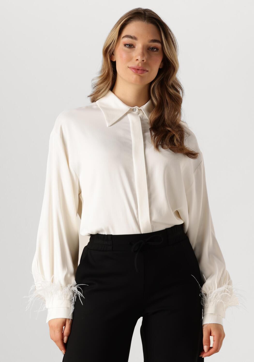 Access Blouse Dames D44-7044-198, Maat: L, Kleur: Ecru