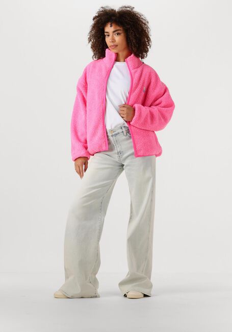 Roze AMERICAN VINTAGE Faux fur jas HOKTOWN WOMAN - large