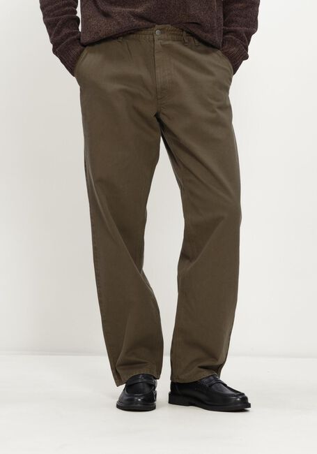 Groene FOR&Eacute;T Chino CLAY TWILL PANTS - large