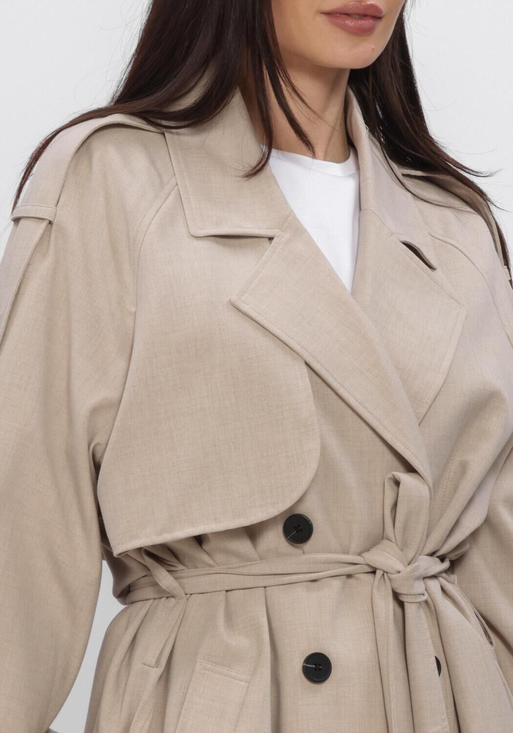 Beige SECOND FEMALE Jassen ZOIE TRENCHCOAT - large