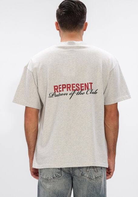 Grijze REPRESENT T-shirt PATRON OF THE CLUB T-SHIRT - large