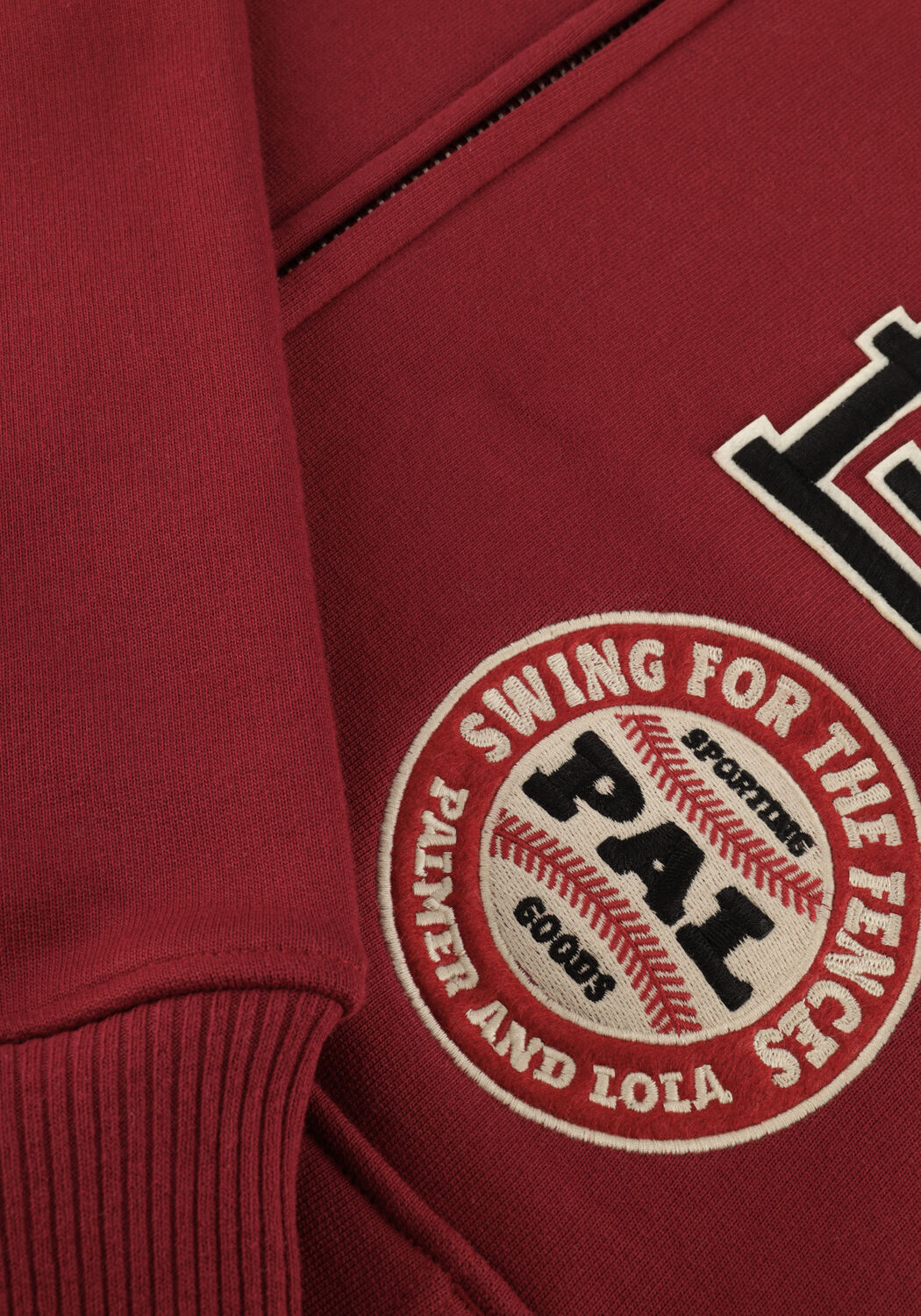 Bordeaux PAL Sporting Goods Sweater HIT AND RUN FULL ZIP HOODY - large