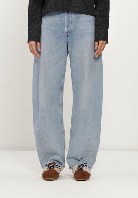 Lichtblauwe JOHNY Wijde broek AYO - large