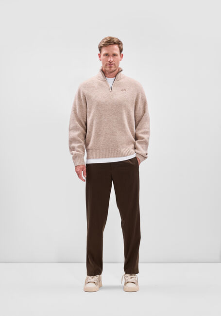 Bruine OLAF HUSSEIN Broeken SLIM ELATICATED PANTS - large