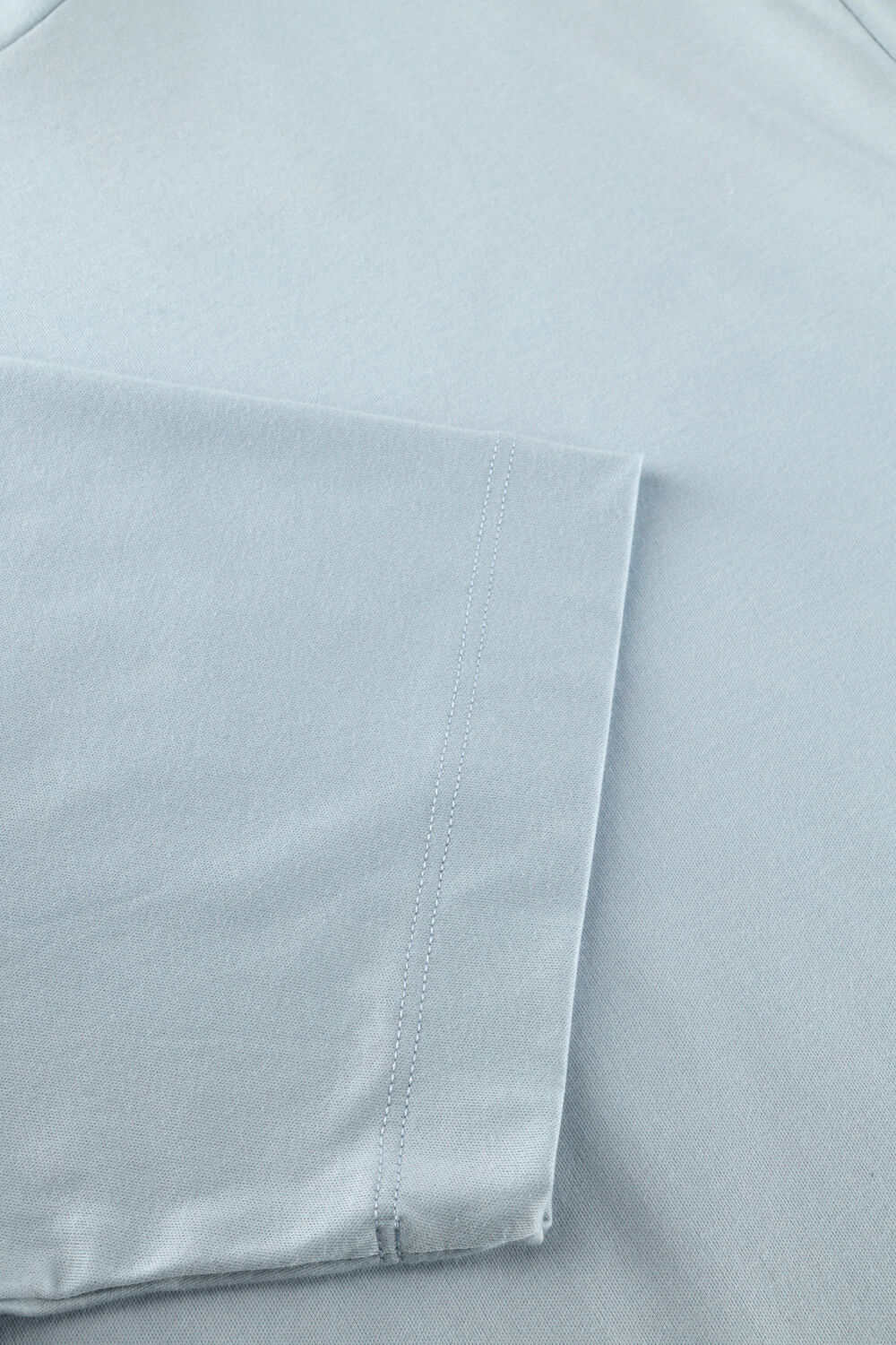 Lichtblauwe VALENZA T-shirt INTERLOCK SUPIMA T-SHIRT - large