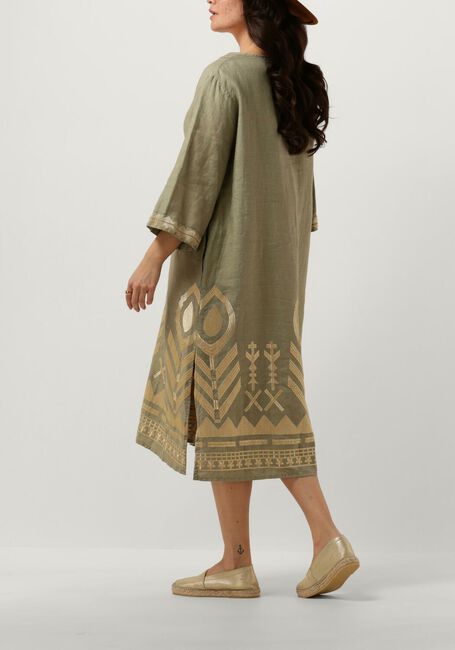 Groene GREEK ARCHAIC KORI Midi jurk 230676 - large