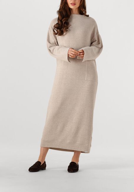 Beige PENN & INK Midi jurk DRESS W25T1191 - large