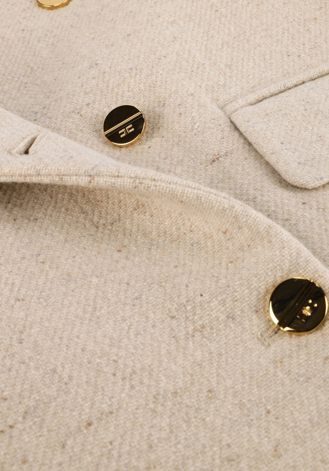 Ecru ELISABETTA FRANCHI Trenchcoats COAT - large