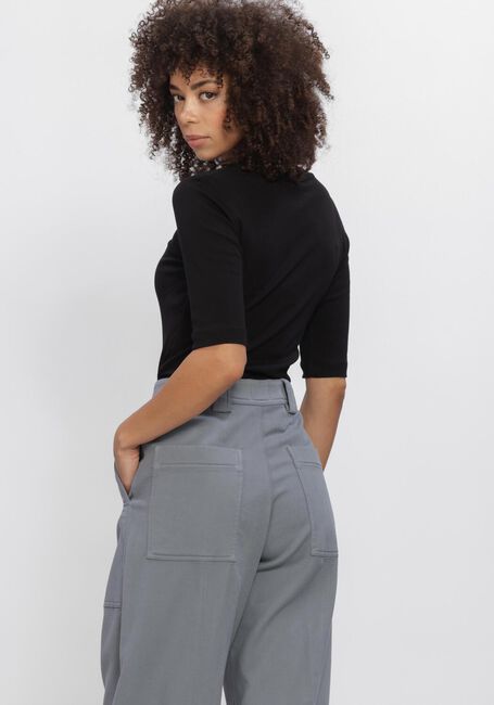 Zwarte CLOSED Top CREWNECK SHORTSLEEVE - large