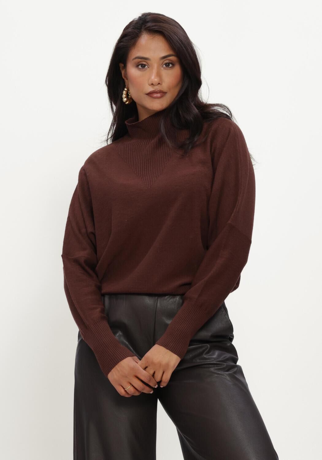 Bruine CAROLINE BISS Trui 4241 - large