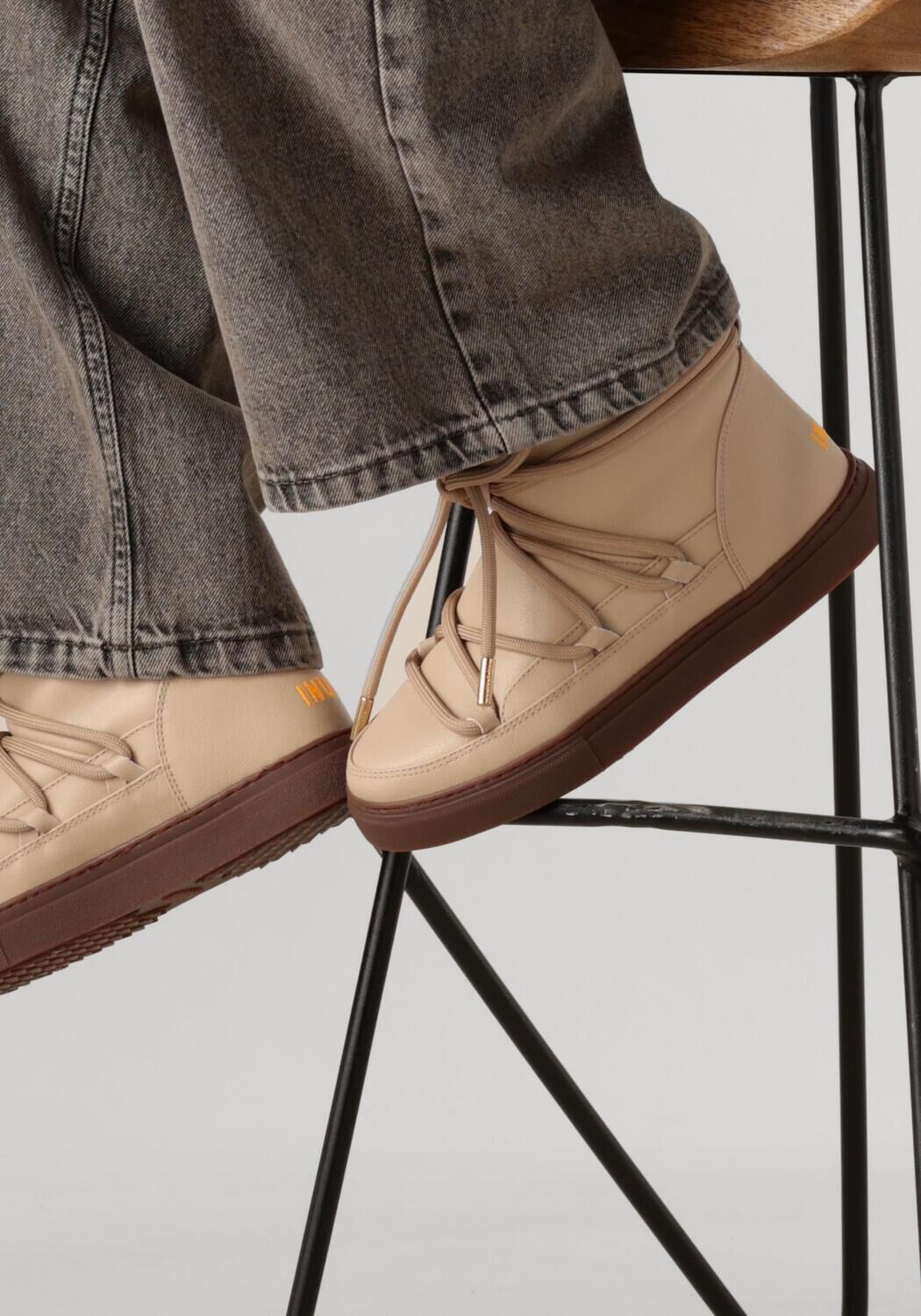 Beige INUIKII Vachtlaarzen GRAPE - large