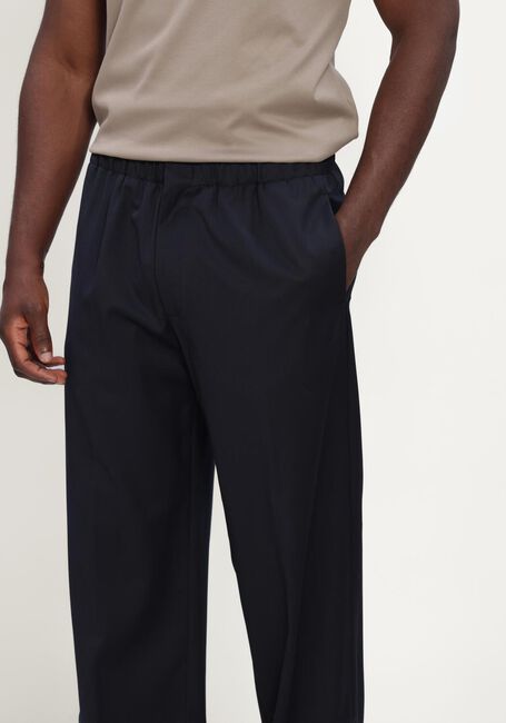 Donkerblauwe LARDINI Wijde broek PANTALONE UOMO EASY WEAR DROP REG - large