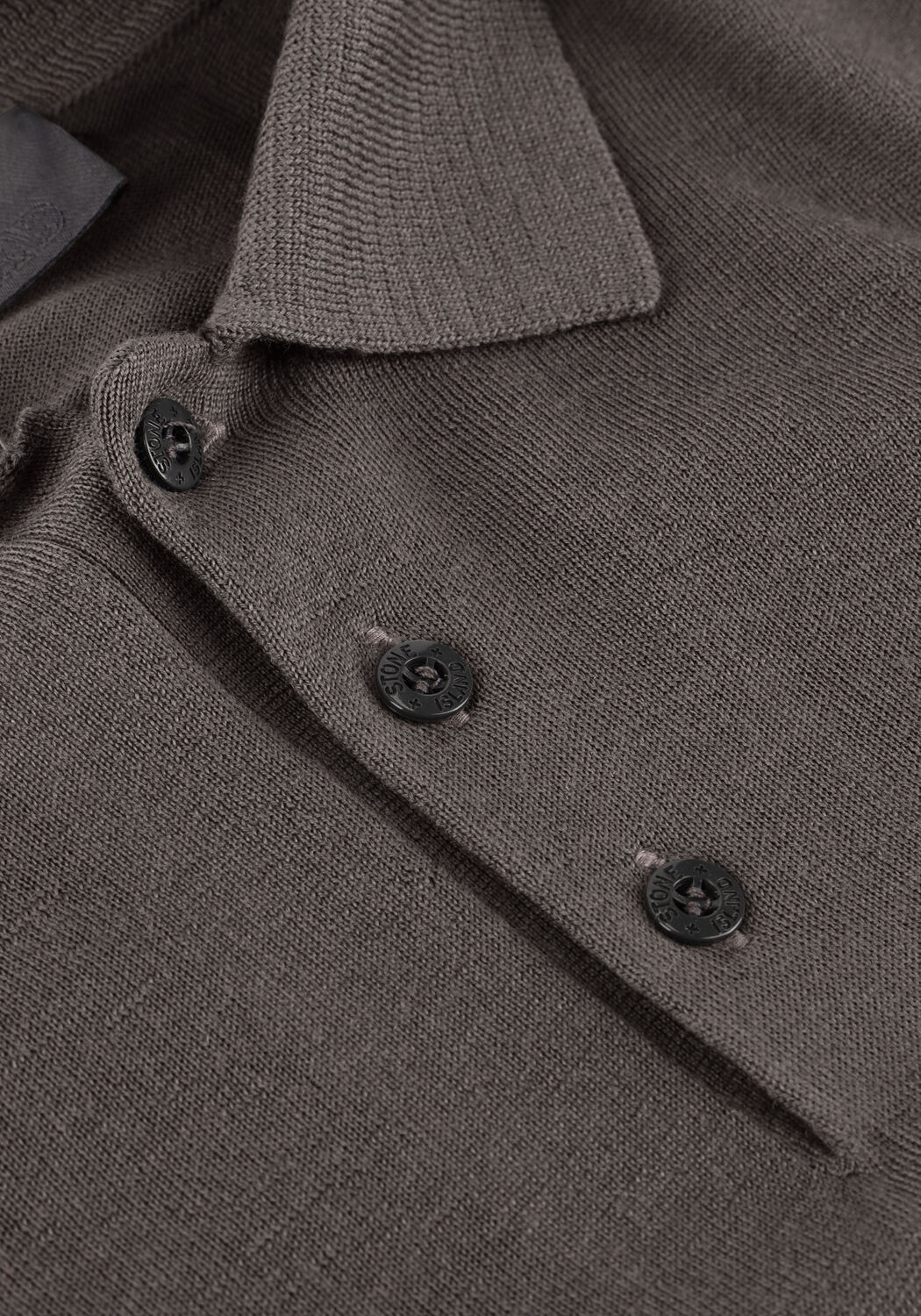 Donkergrijze STONE ISLAND Trui LS POLO - large