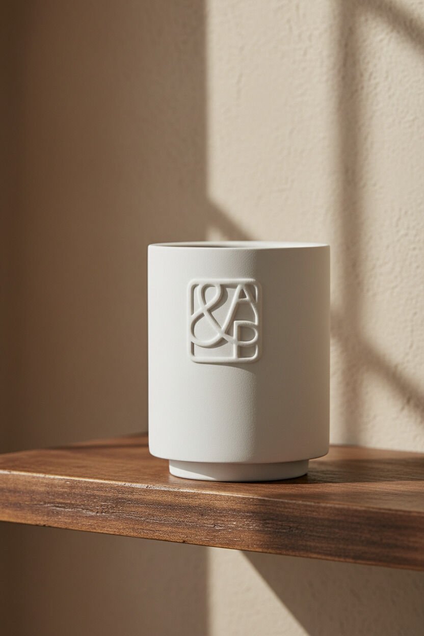 Witte AUGUST & PIERS Geurkaarsen SAINT 90GR - SCENTED CANDLE - large