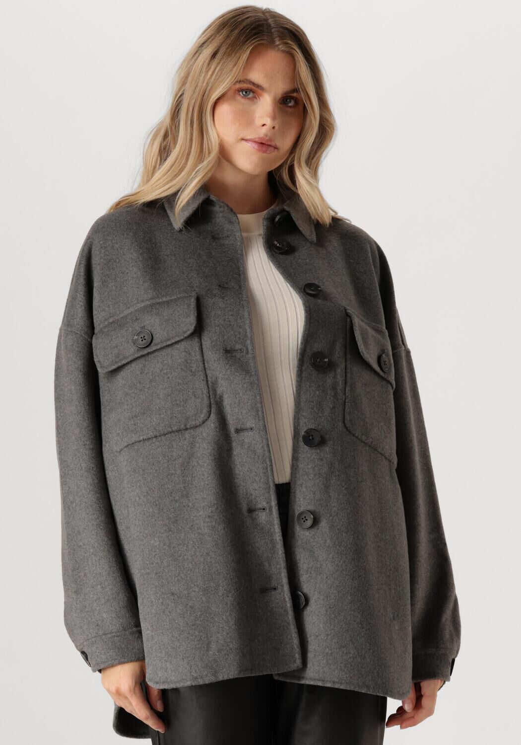 Dante6 Vest Dames Phaedra Wool Blend, Maat: L, Kleur: Grijs