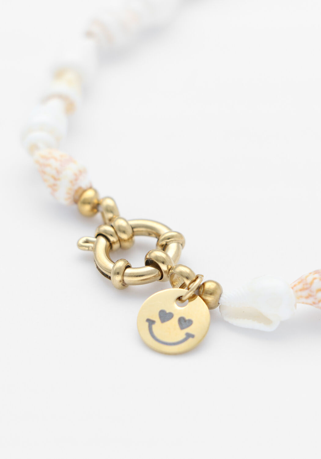 Witte BONNIE STUDIOS Sieraad SHELL BRACELET - large