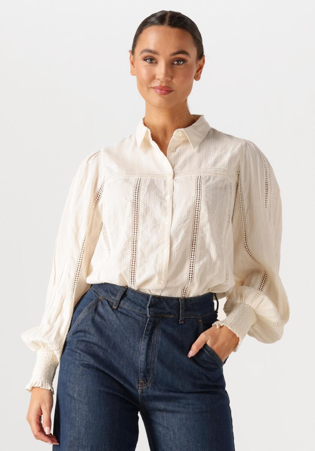 Ibana Blouse Dames Briley, Maat: 36, Kleur: Ecru afbeelding 1