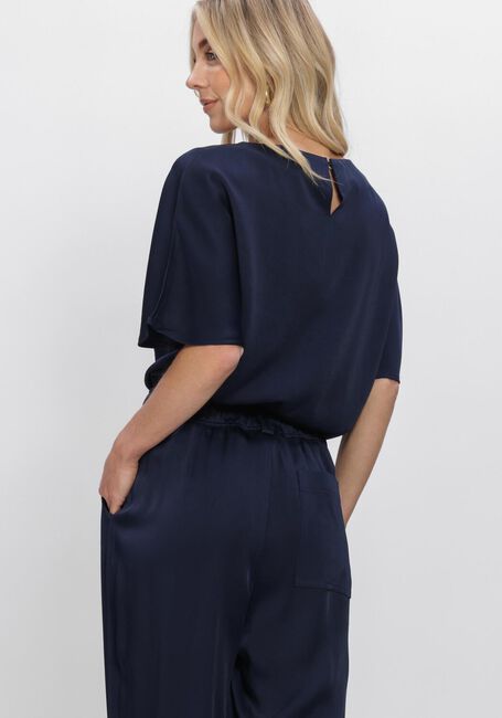 Donkerblauwe SEA ME HAPPY Top MERCEDES TOP SATIN CREPE - large