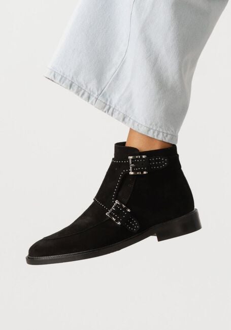 Zwarte PERTINI Enkellaarsjes 13476 - large