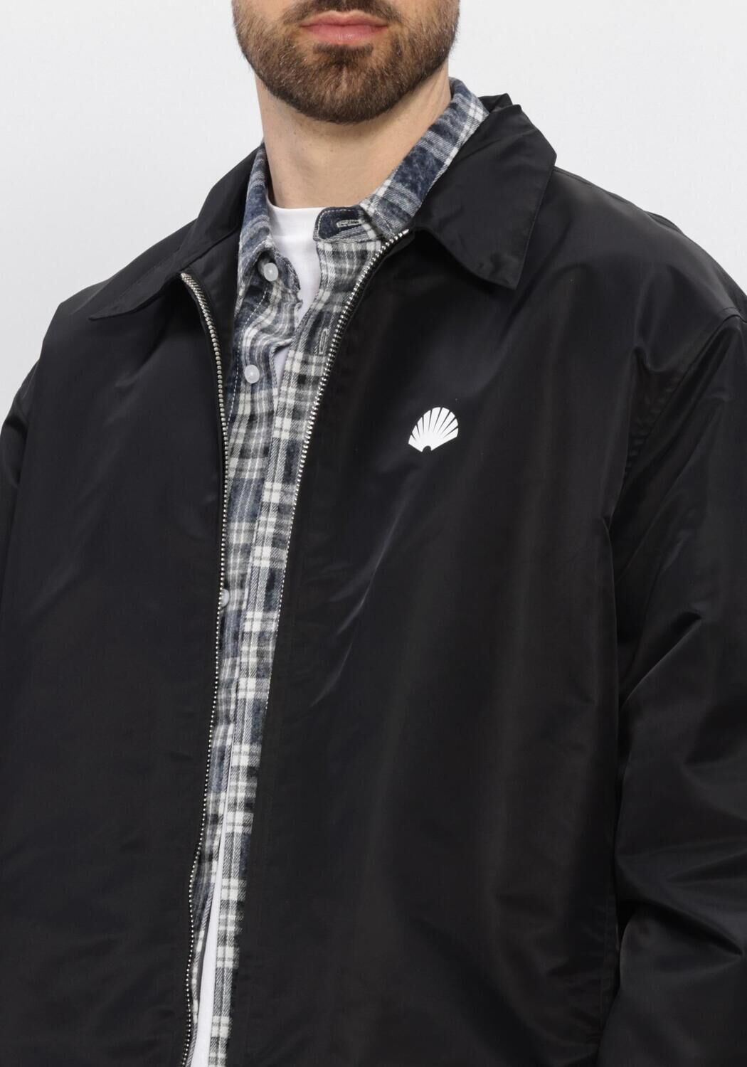 Zwarte NEW AMSTERDAM SURF ASSOCIATION Jack COACH JACKET - large