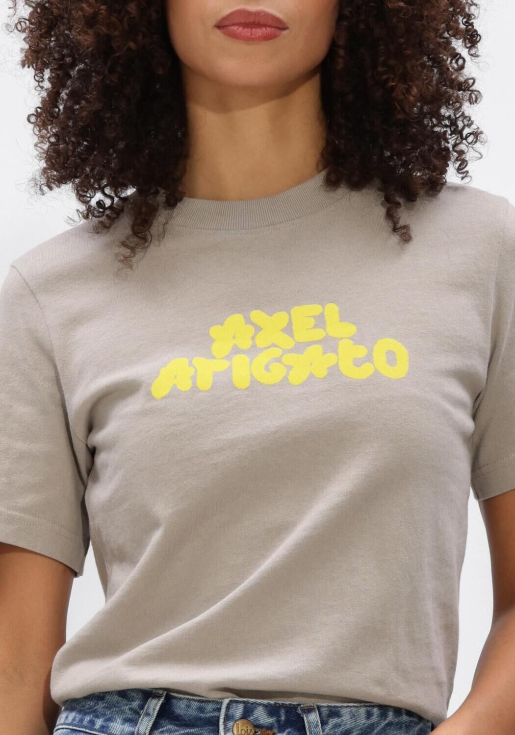 Zand AXEL ARIGATO Trui BUBBLE T SHIRT - large