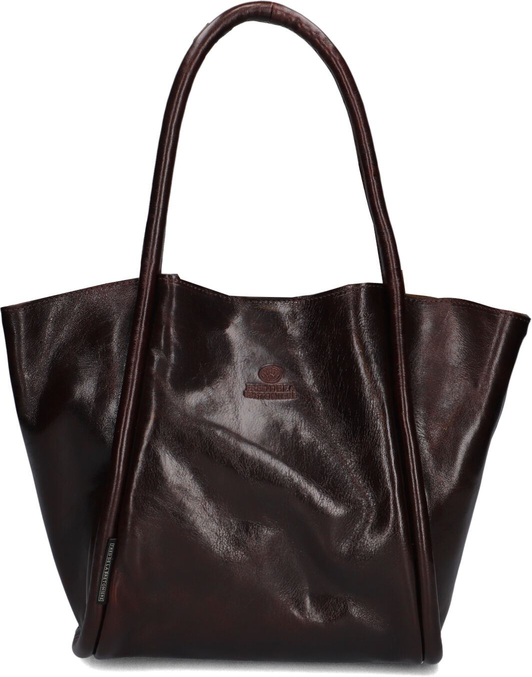 Fred De La Bretoniere Fred de la Bretoniere Handtas Dames Nalani Shoulder Bag Leather, Materiaal: Leer, Kleur: Bruin