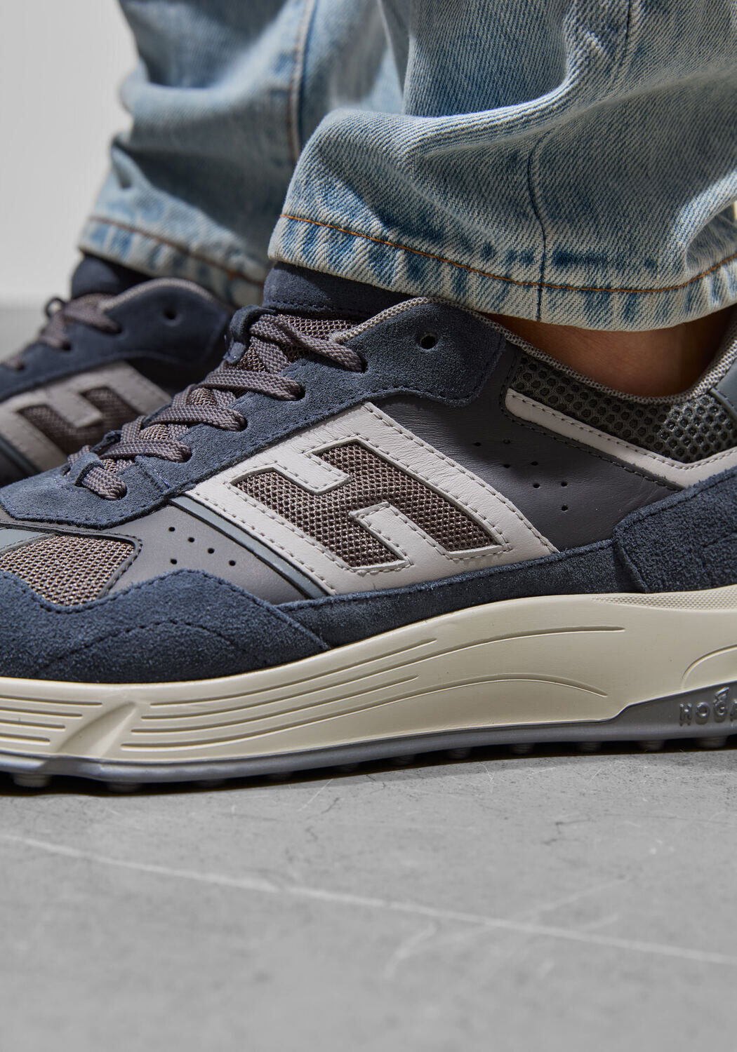 Blauwe HOGAN Lage sneakers HYPERLIGHT ALLACCIATO - large