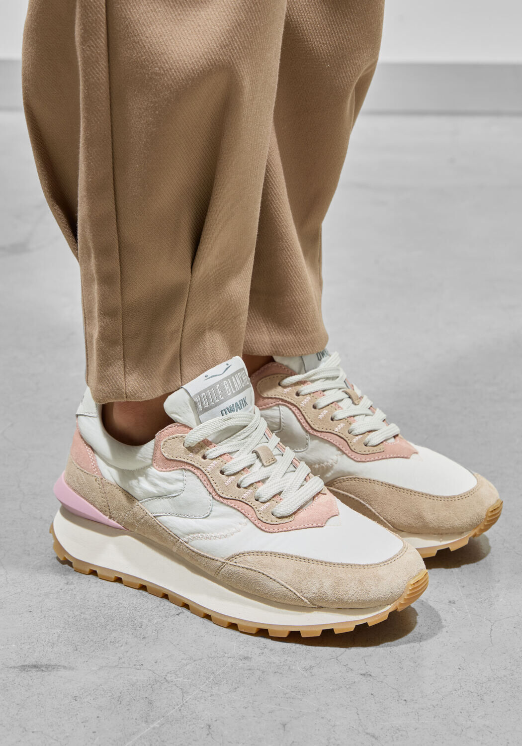 Roze VOILE BLANCHE Lage sneakers QWARK HYPE WOMAN - medium