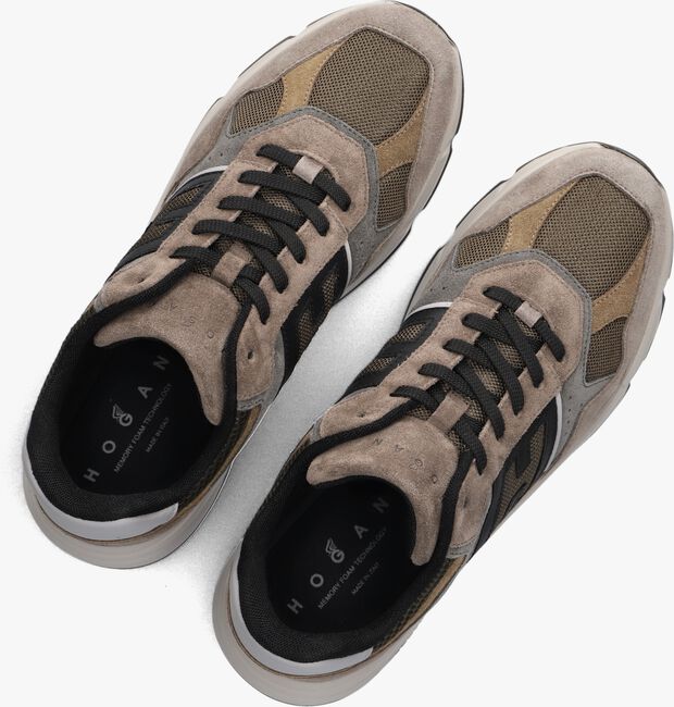 Taupe HOGAN Sneakers MESH COMBI RUNNER Taupe HOGAN Sneakers MESH COMBI RUNNER - large