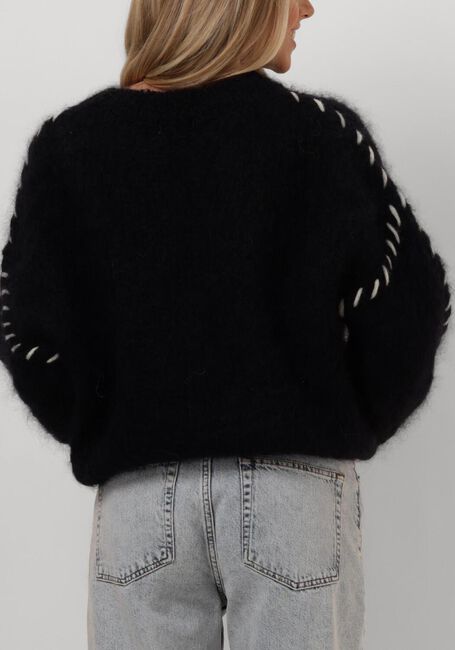 Zwarte AMERICAN DREAMS Trui CATIO MOHAIR STITCH PULLOVER - large