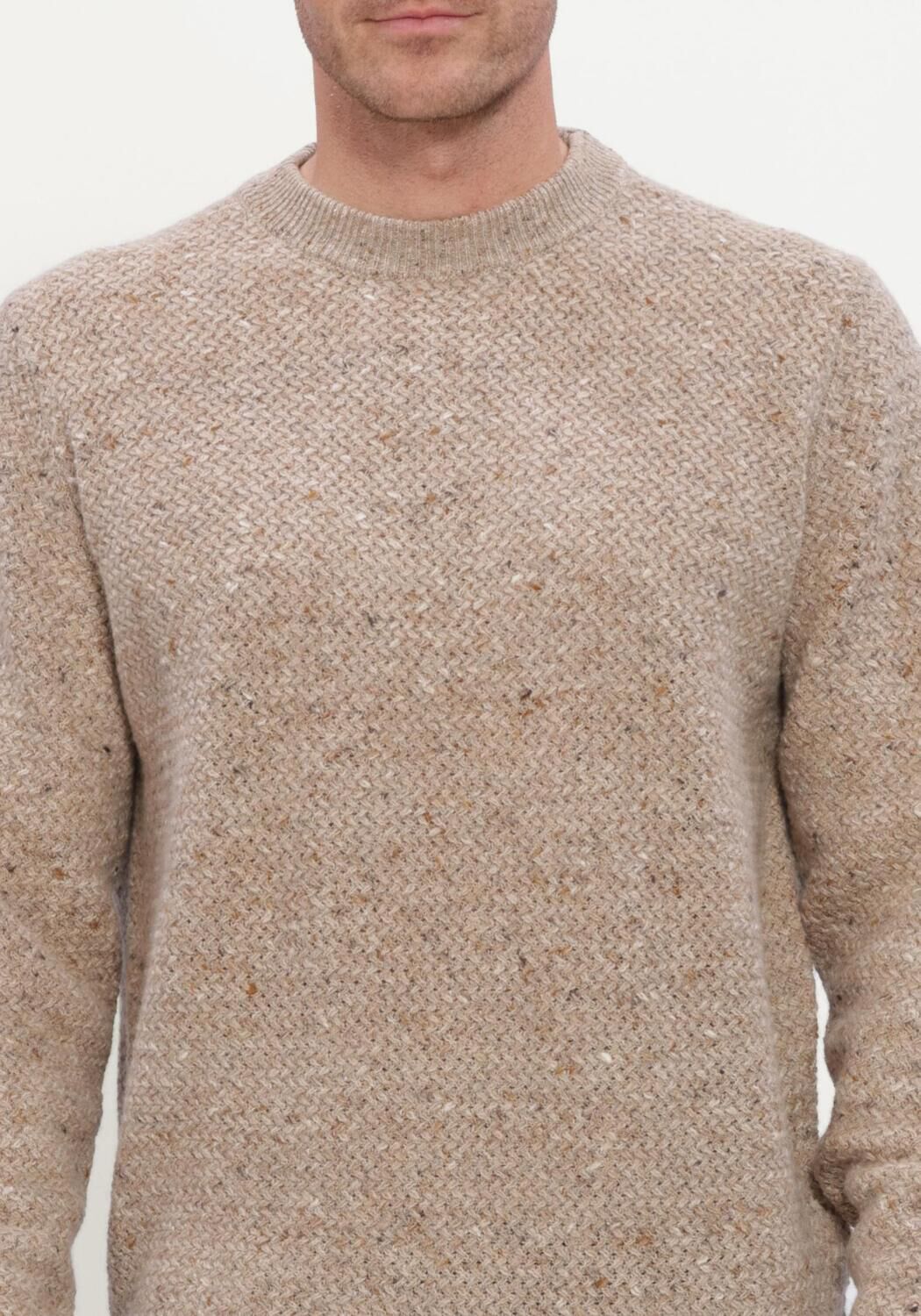 Beige FILIPPO DE LAURENTIIS Trui G. COLLO ML - large