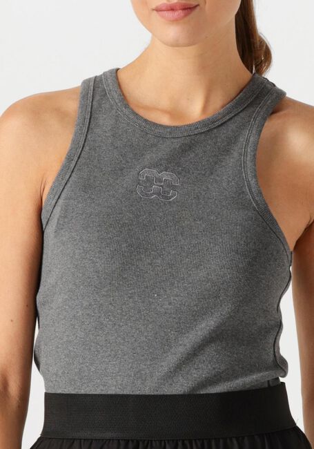 Grijze CO'COUTURE Top SAHARACC EMBROIDERY TANK TOP - large